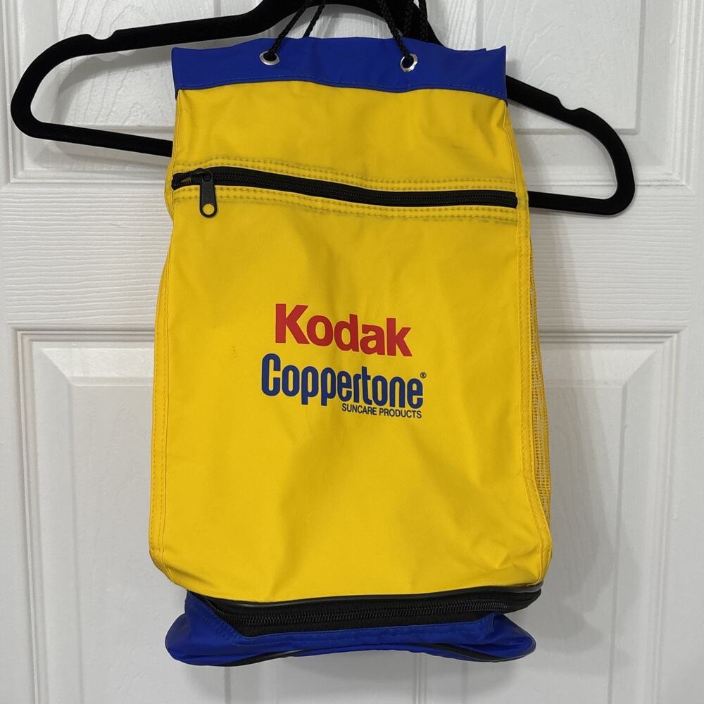 Vintage Kodak Coppertone Sunscreen Collapsible Cylinder Bag